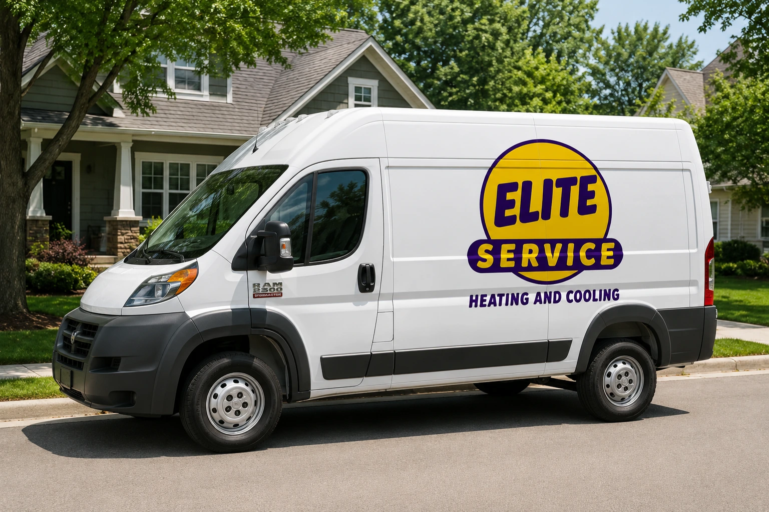Elite Service Company van